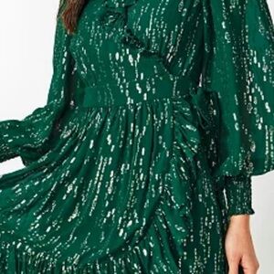 Lilly birdy long sleeve silk dress 4